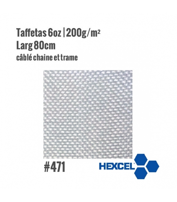 Taffetas tissu de verre Hexcel 471 200gr/m²