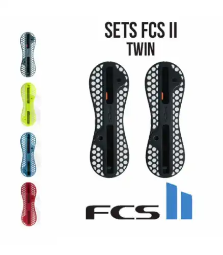 Plugs FCS II acid yellow en set de twin