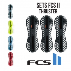 Plugs boitiers FCS II en set thruster Orange