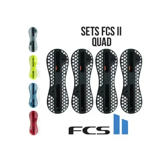 Set QUAD - Boitiers FCS II gris yellow blue orange