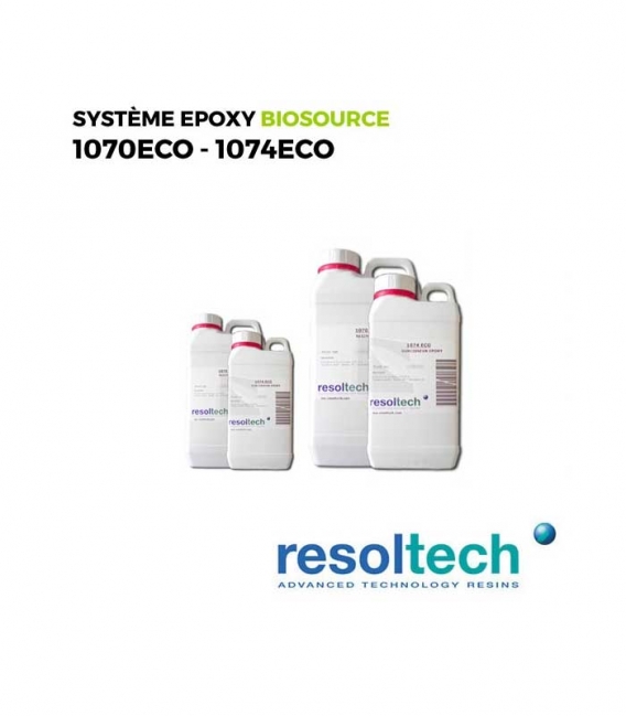 Kit 4.05kg Résines époxy BIOSOURCEE 1070ECO - 1074ECO RESOLTECH