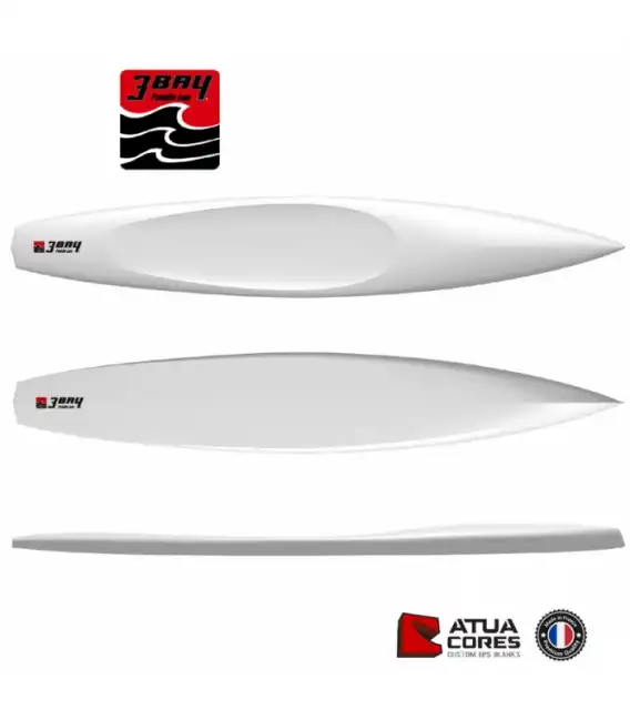 Pain mousse polystyrène Atua Cores 3 BAY SUP RACE FLATWATER 12' 6''