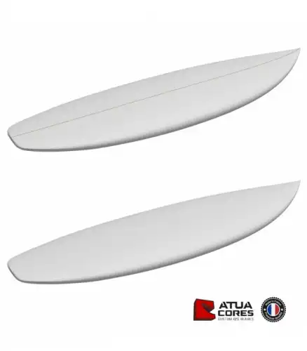 Shortboard poids lourds pain PSE 2D ou 3D Atua latté ou non latté