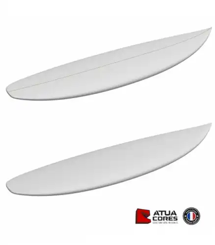 Pain mousse PSE 2D ou 3D Atua latté ou non latté  SHORTBOARD PERFORMANCE SQUASH TAIL