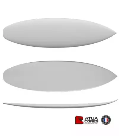 Pain mousse PSE 2D ou 3D Atua SHORTBOARD PERFORMANCE SQUASH TAIL