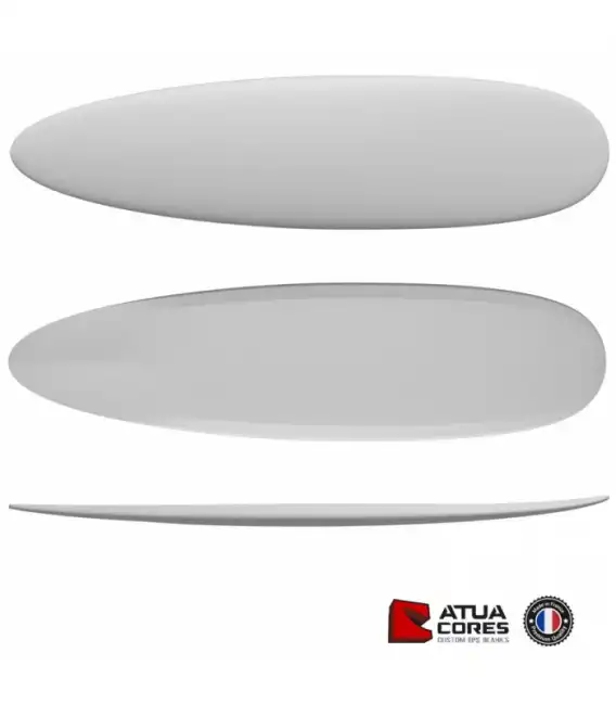 Modèle MINI MALIBU 7'0 / 7'3 / 7'6 pain mousse polystyrène Atua 2D ou 3D