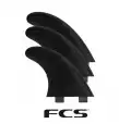 FCS thruster G5 tri fins Black PVC