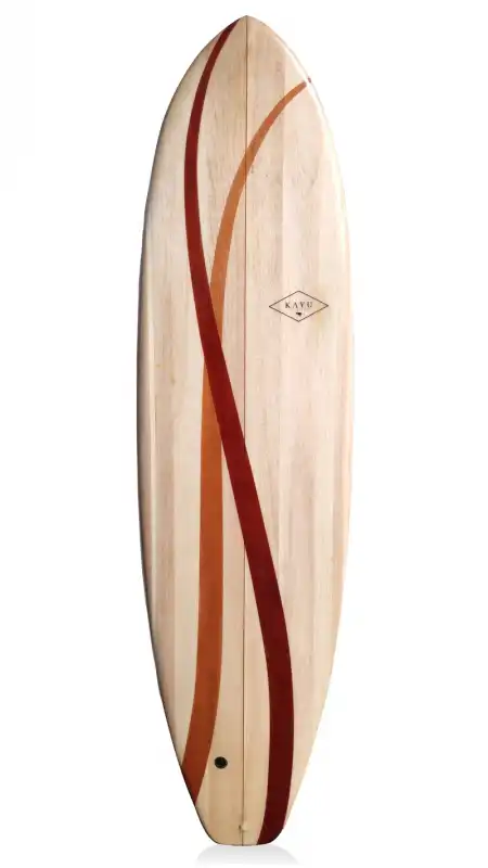 Shortboard 6'8 WOODY de chez KAYU en BALSA