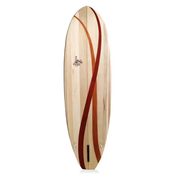 Shortboard 6'8 WOODY de chez KAYU en BALSA