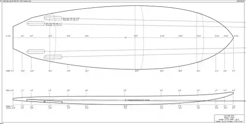 Pain 6'0 en bois BALSA à shaper