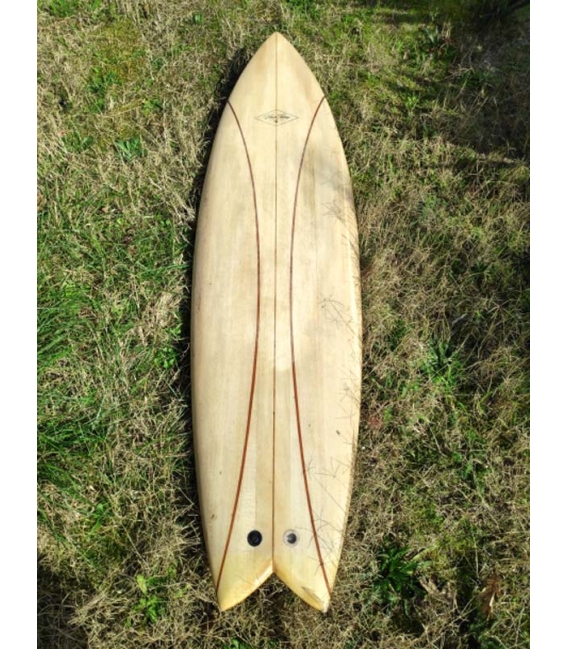 Shortboard 6'0 LE PETIT FISH de chez Vince Tierny en BALSA
