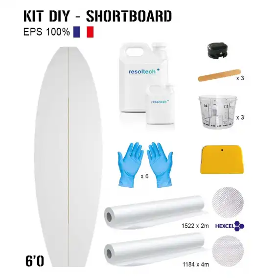 Pains surf standard 6'0 SF Shortboard polystyrène