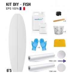 Kit DIY surf FISH  6'5 polystyrène