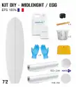 Kit diy suf midlenght egg 7'2 polystyrène