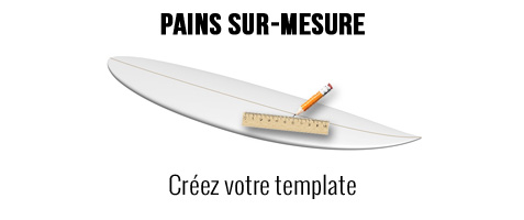 Pain mousse polystyrène sur mesure pour surf longboard SUP windsurf kite pour les sports de glisse jusqu'à 14'6