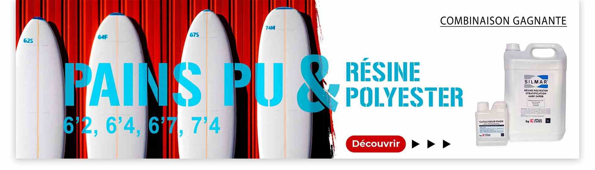Blanks en PU et résine polyester SILMAR 249BB