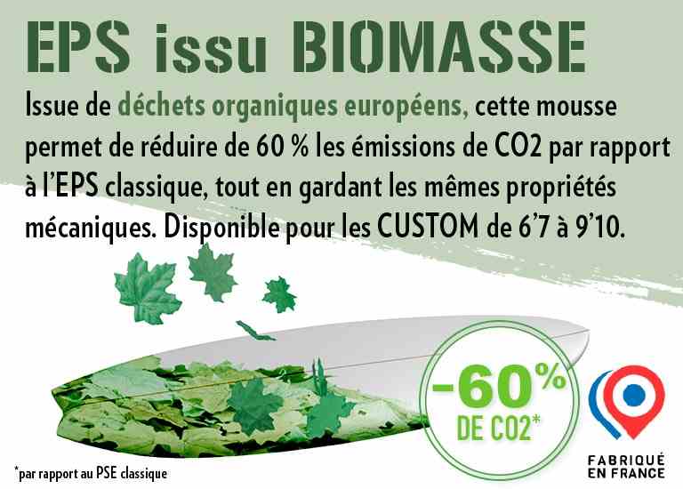 Nouvelle mousse blanks bio sourcee Eon Foam Atua Cores